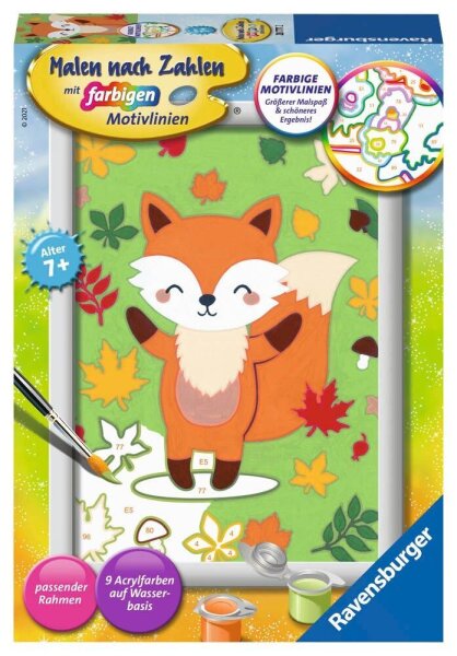Ravensburger Malen-nach-Zahlen Süßer Fuchs mehrfarbig  ( 28777 )