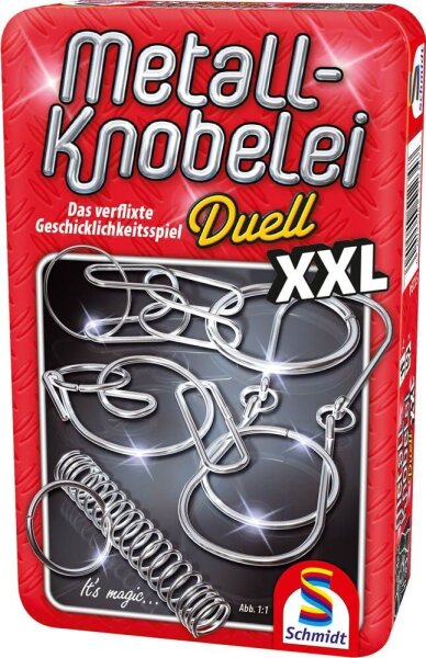 Schmidt MBS Metall Knobelei XXL in Metalldose Geschicklichkeitsspiel, 1 St.
