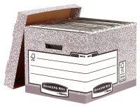 Bankers Box Archivboxen Bankers Box grau 33,5 x 40,4 x 29,2 cm, 10 St.