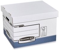 Bankers Box Archivboxen weiß/blau 33,5 x 40,4 x...