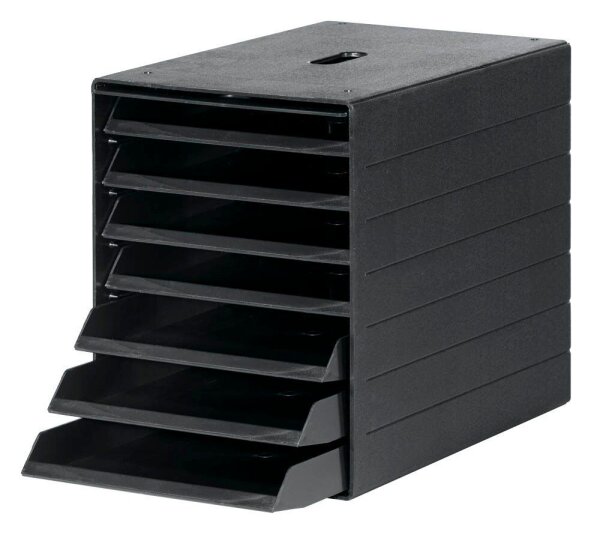 DURABLE Schubladenbox IDEALBOX PLUS  anthrazit 1712001058, DIN A4 mit 7 Schubladen, 1 St.