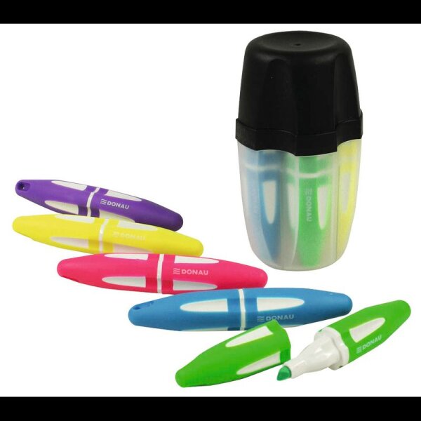 DONAU Textmarker farbsortiert, 1 Pack
