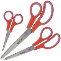 WESTCOTT Papierscheren-Set Easy Grip, 3 St.
