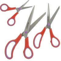 WESTCOTT Papierscheren-Set Easy Grip, 3 St.