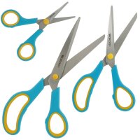 WESTCOTT Papierscheren-Set Easy Grip, 3 St.
