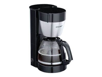 Cloer 5019 Kaffeemaschine schwarz, 10 Tassen