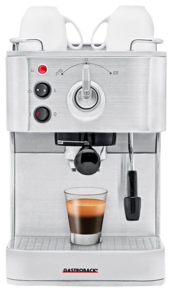GASTROBACK® Design Espresso Plus Siebträgermaschine silber  ( 42606 )