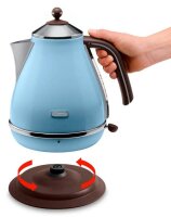 DeLonghi Wasserkocher Icona Vintage blau 1,7 l 2.000 W