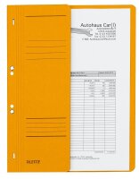 LEITZ Ösenhefter 3740 Karton gelb DIN A4, halber...