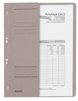 LEITZ Ösenhefter 3740 Karton grau DIN A4, halber...