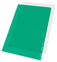 LEITZ Sichthüllen 4000 DIN A4 grün genarbt 0,13 mm, 100 St.