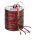 PRÄSENT Geschenkband Raffia glänzend rot/gold 3,0 mm x 50,0 m