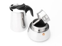 LEOPOLD VIENNA LV113003 Trevi Espressokocher silber, 6 Tassen