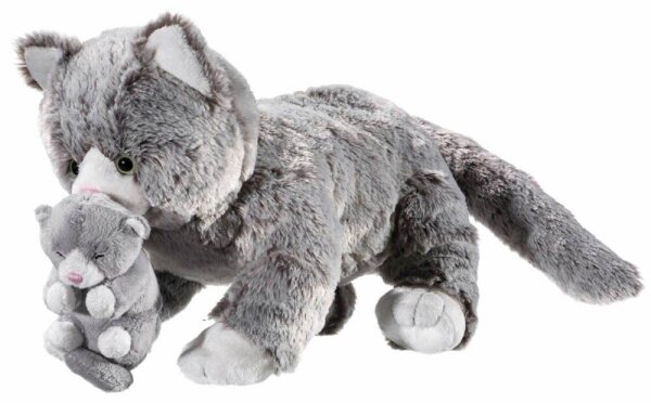 heunec® Katzenmami mit Baby Misanimo Kuscheltier