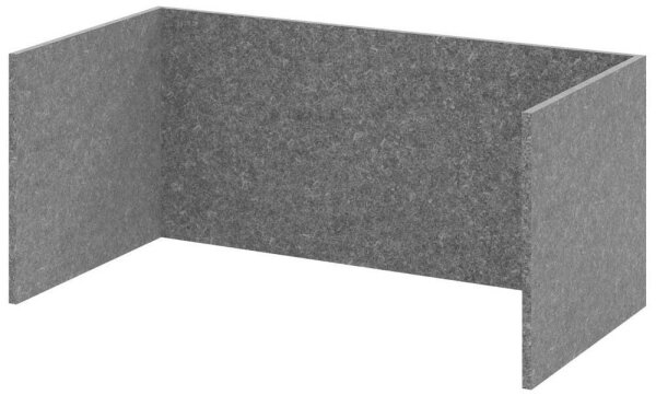 HAMMERBACHER FlexWall Akustikrückwand grau 74,8 x 37,3 x 32,8 cm