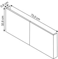 HAMMERBACHER FlexWall Türen türkis 32,6 cm