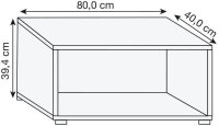 HAMMERBACHER Aktenregal FlexWall grafit 80,0 x 40,0 x 39,4 cm, 1 St.