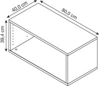 HAMMERBACHER Aktenregal FlexWall weiß 80,0 x 40,0 x 39,4 cm, 1 St.