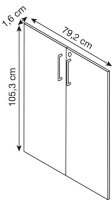 HAMMERBACHER FlexWall Türen eiche 105,3 cm