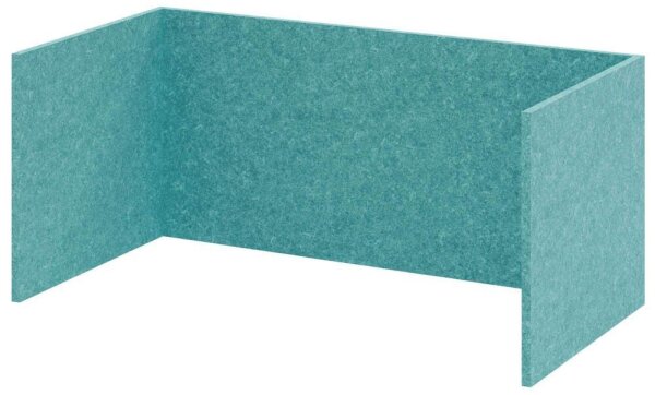 HAMMERBACHER FlexWall Akustikrückwand türkis 74,8 x 37,3 x 32,8 cm