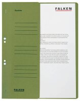 FALKEN Ösenhefter Karton grün DIN A4, halber...