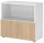 HAMMERBACHER Regalschrank FlexWall, VFW28T1KG/W/E/BS weiß, eiche 80,0 x 40,0 x 74,6 cm, 1 St.