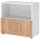 HAMMERBACHER Regalschrank FlexWall, VFW28T1KG/W/R/BS weiß, asteiche 80,0 x 40,0 x 74,6 cm, 1 St.
