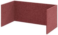 HAMMERBACHER FlexWall Akustikrückwand bordeaux 74,8...