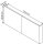 HAMMERBACHER FlexWall Türen bordeaux 32,6 cm