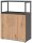 HAMMERBACHER Regalschrank FlexWall, VFW38T2RG/G/R/BS grafit, asteiche 80,0 x 40,0 x 109,8 cm, 1 St.