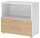 HAMMERBACHER Regalschrank FlexWall, VFW28S2KG/W/E/BS weiß, eiche 80,0 x 40,0 x 74,6 cm, 1 St.
