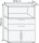 HAMMERBACHER Regalschrank FlexWall, VFW38K1KG/W/E/BS weiß, eiche 80,0 x 40,0 x 109,8 cm, 1 St.
