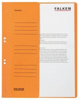 FALKEN Ösenhefter Karton orange DIN A4, halber...