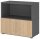 HAMMERBACHER Regalschrank FlexWall, VFW28T1KG/G/E/BS grafit, eiche 80,0 x 40,0 x 74,6 cm, 1 St.