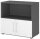 HAMMERBACHER Regalschrank FlexWall, VFW28T1KG/G/W/BS grafit, weiß 80,0 x 40,0 x 74,6 cm, 1 St.