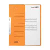 FALKEN Einhakhefter Karton orange DIN A4, halber Deckel,...