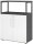 HAMMERBACHER Regalschrank FlexWall, VFW38T2RG/G/W/BS grafit, weiß 80,0 x 40,0 x 109,8 cm, 1 St.