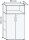 HAMMERBACHER Regalschrank FlexWall, VFW48T3KG/G/E/BS grafit, eiche 80,0 x 40,0 x 145,0 cm, 1 St.