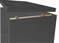 HAMMERBACHER Regalschrank FlexWall, VFW48K2KG/G/E/BS grafit, eiche 80,0 x 40,0 x 145,0 cm, 1 St.