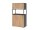 HAMMERBACHER Regalschrank FlexWall, VFW48K5RG/G/R/BS grafit, asteiche 80,0 x 40,0 x 145,0 cm, 1 St.