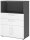 HAMMERBACHER Regalschrank FlexWall, VFW38K1KG/G/W/BS grafit, weiß 80,0 x 40,0 x 109,8 cm, 1 St.