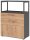 HAMMERBACHER Regalschrank FlexWall, VFW38K1RG/G/R/BS grafit, asteiche 80,0 x 40,0 x 109,8 cm, 1 St.