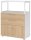 HAMMERBACHER Regalschrank FlexWall, VFW38K1RG/W/E/BS weiß, eiche 80,0 x 40,0 x 109,8 cm, 1 St.