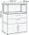 HAMMERBACHER Regalschrank FlexWall, VFW38K1RG/W/E/BS weiß, eiche 80,0 x 40,0 x 109,8 cm, 1 St.