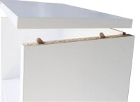 HAMMERBACHER Regalschrank FlexWall, VFW48K5RG/W/E/BS weiß, eiche 80,0 x 40,0 x 145,0 cm, 1 St.