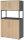 HAMMERBACHER Regalschrank FlexWall, VFW48K5RG/G/E/BS grafit, eiche 80,0 x 40,0 x 145,0 cm, 1 St.