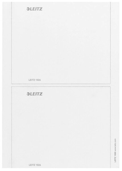 LEITZ Einsteck-Rückenschilder 1690 grau für 8,2 cm Rückenbreite, 10 Blatt
