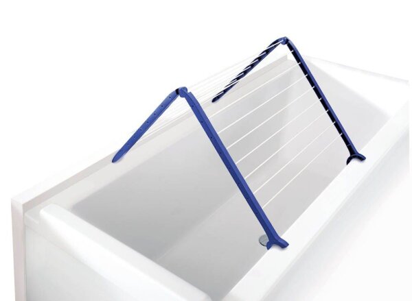 LEIFHEIT Wäscheständer für Badewanne Pegasus Bath 110 blau, 1 St.