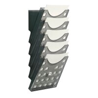 helit Wandprospekthalter the grid wall grau DIN A4 5...