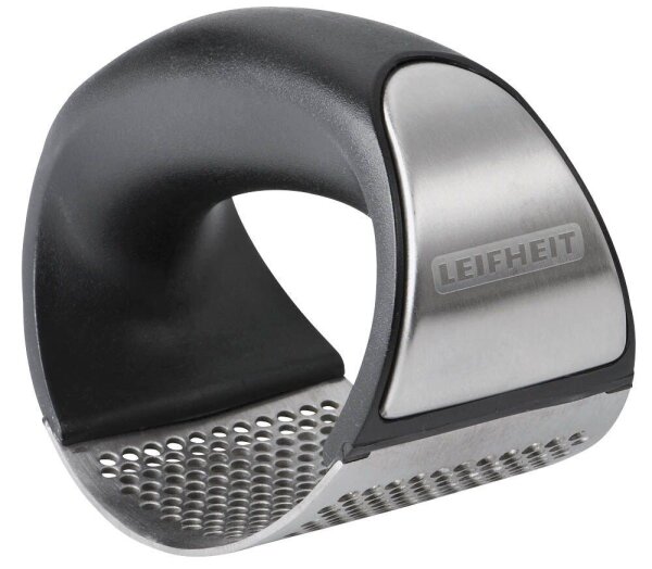 LEIFHEIT Knoblauchpresse Knobi King schwarz, silber